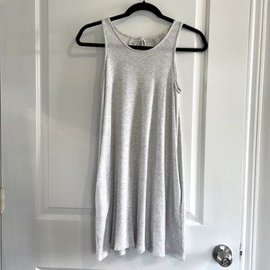 Alya Super Soft Gray Mini Dress with Pockets